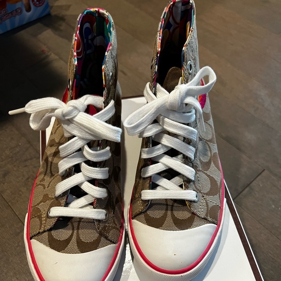 Brand new Coach high top sneakers - Picture 3 of 4